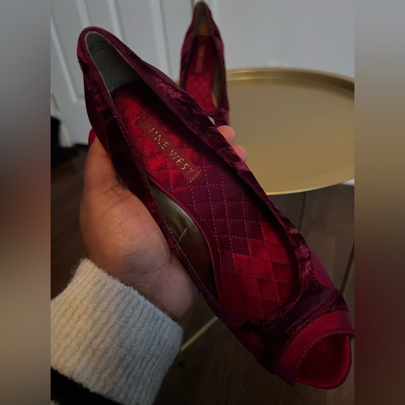 Nine West open toe pumps - Picture 2 of 3